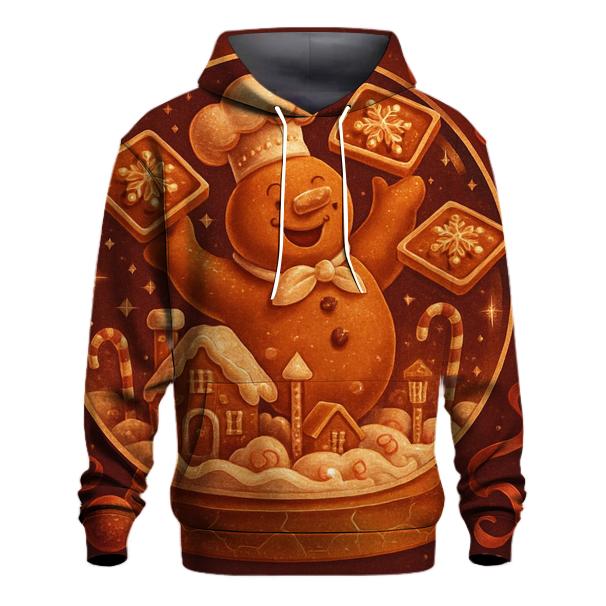 Gingerbread Cabin Snow Globe Ruckus zip-up hoodies