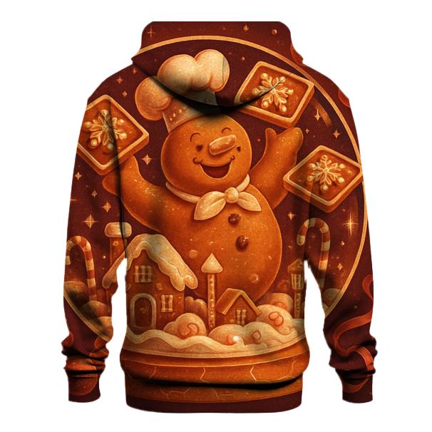 Gingerbread Cabin Snow Globe Ruckus zip-up hoodies