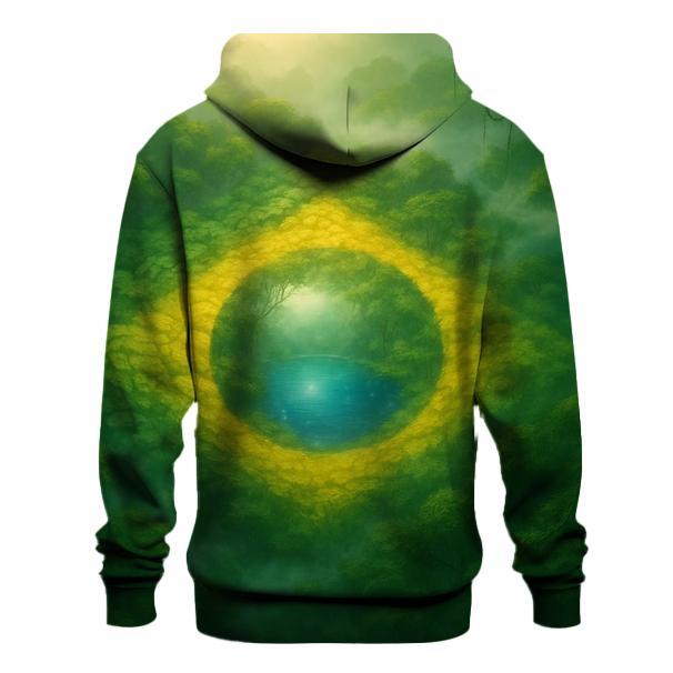Brazil Rainforest Flag Canopy graphic hoodies