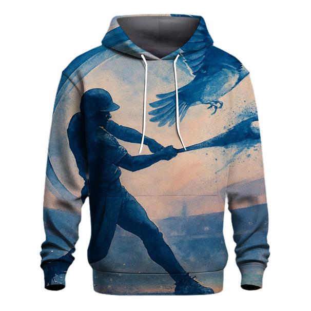Bat Swing Spiral With Blue Jays Flight custom hoodies