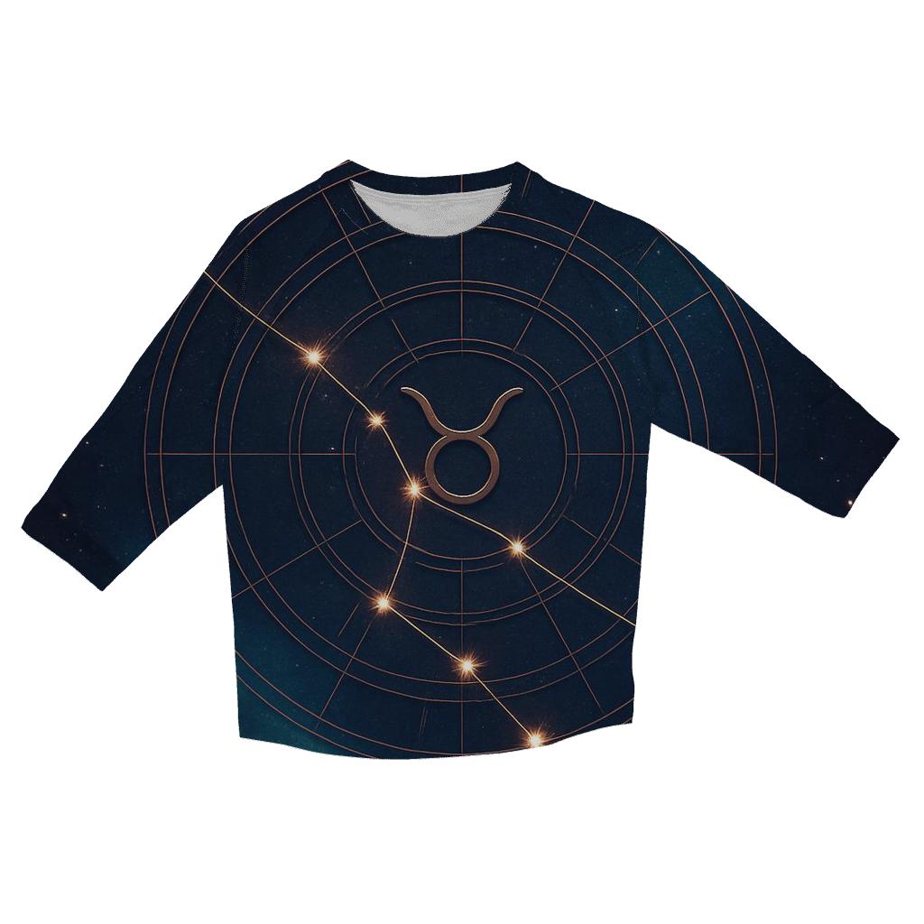 Venus Ruled Taurus Constellation Rose Chart stylish quarter sleeve tops