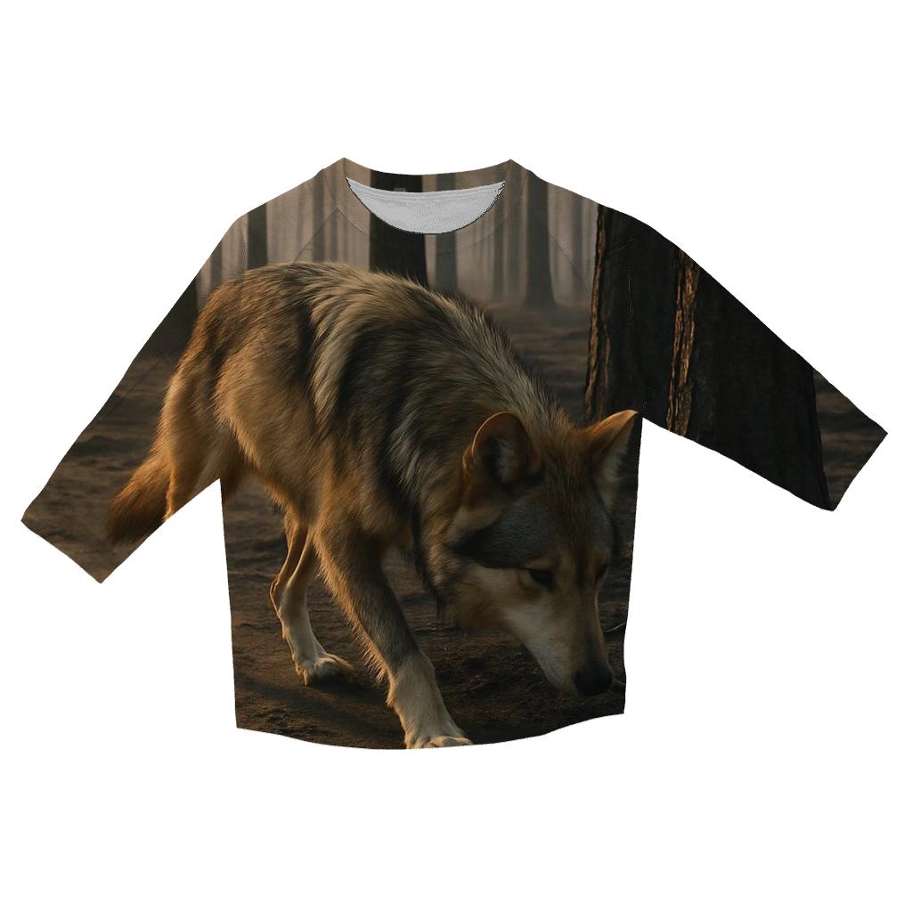 Mexican Gray Wolf Tracking In A Post Wildfire Research Plot stylish quarter sleeve tops