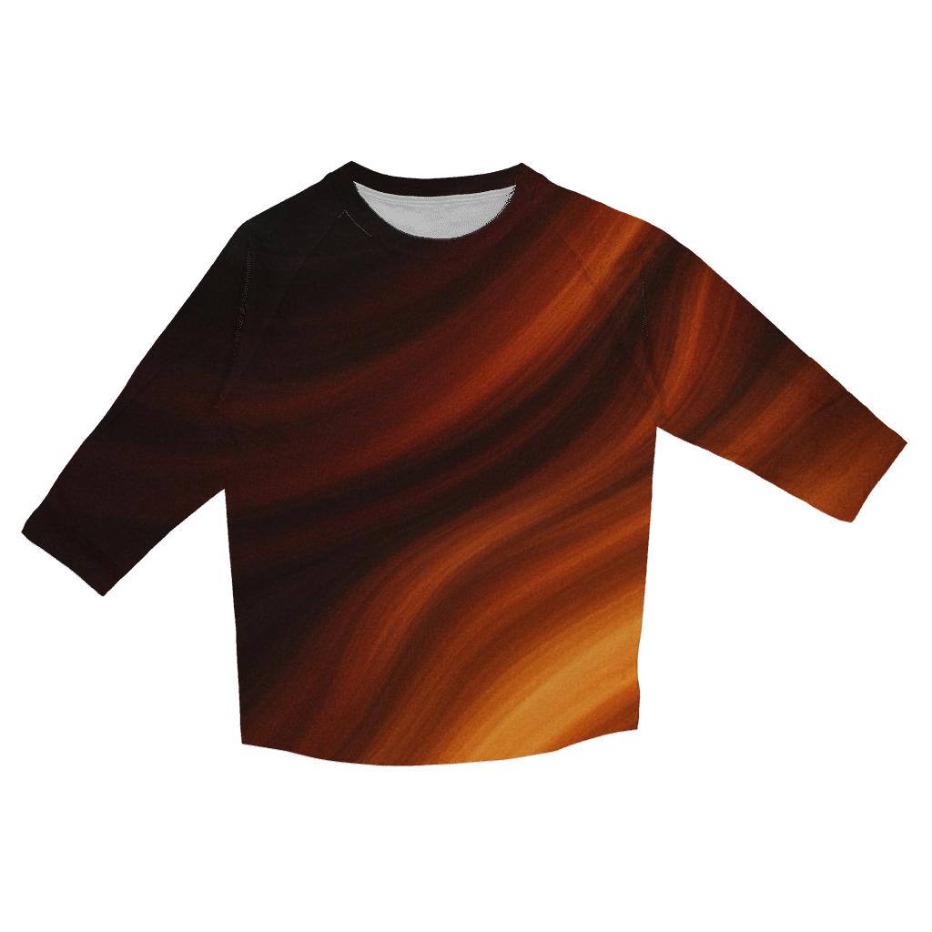 Molten Copper Drift casual three quarter sleeve shirts