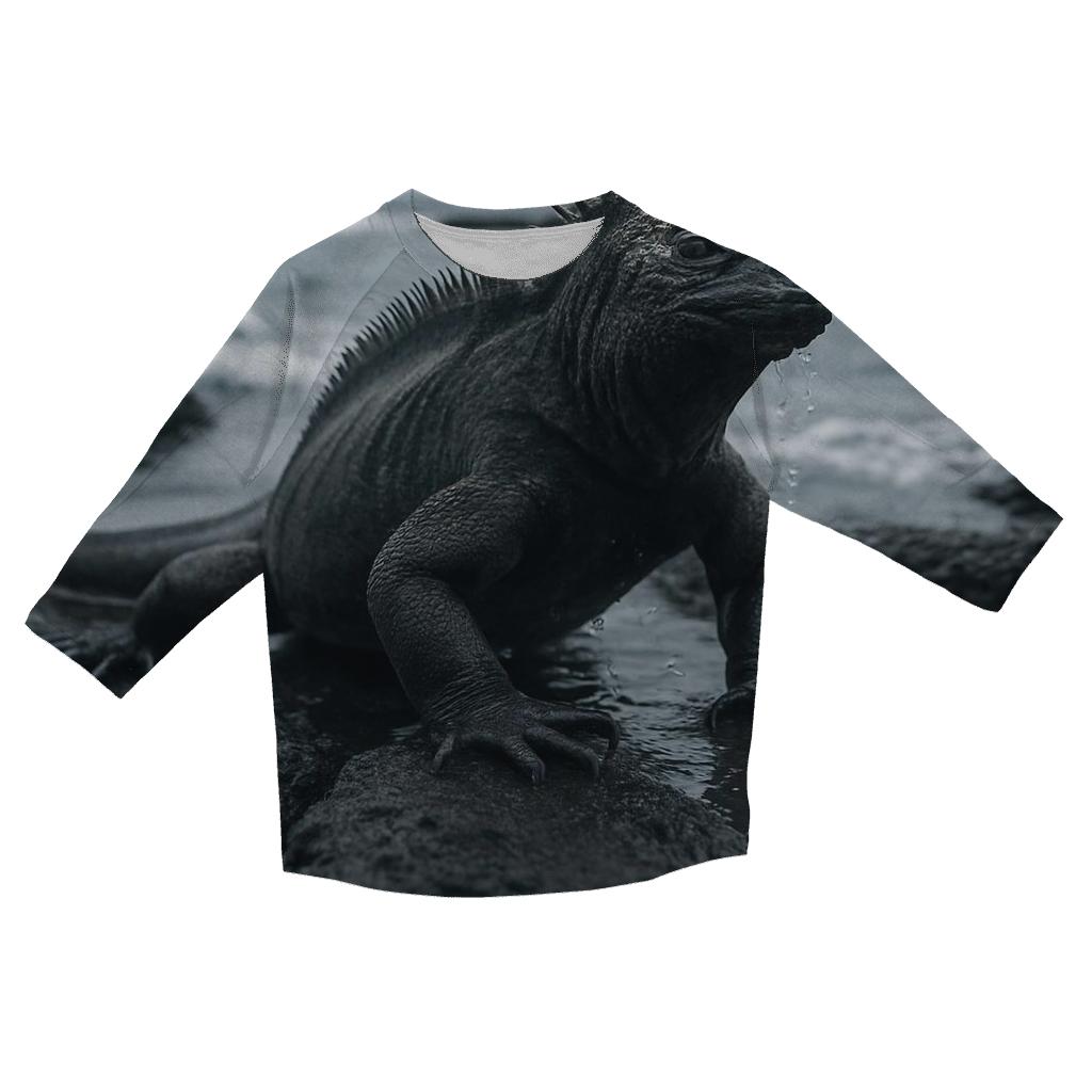 Basalt Surge Marine Iguana casual three quarter sleeve shirts