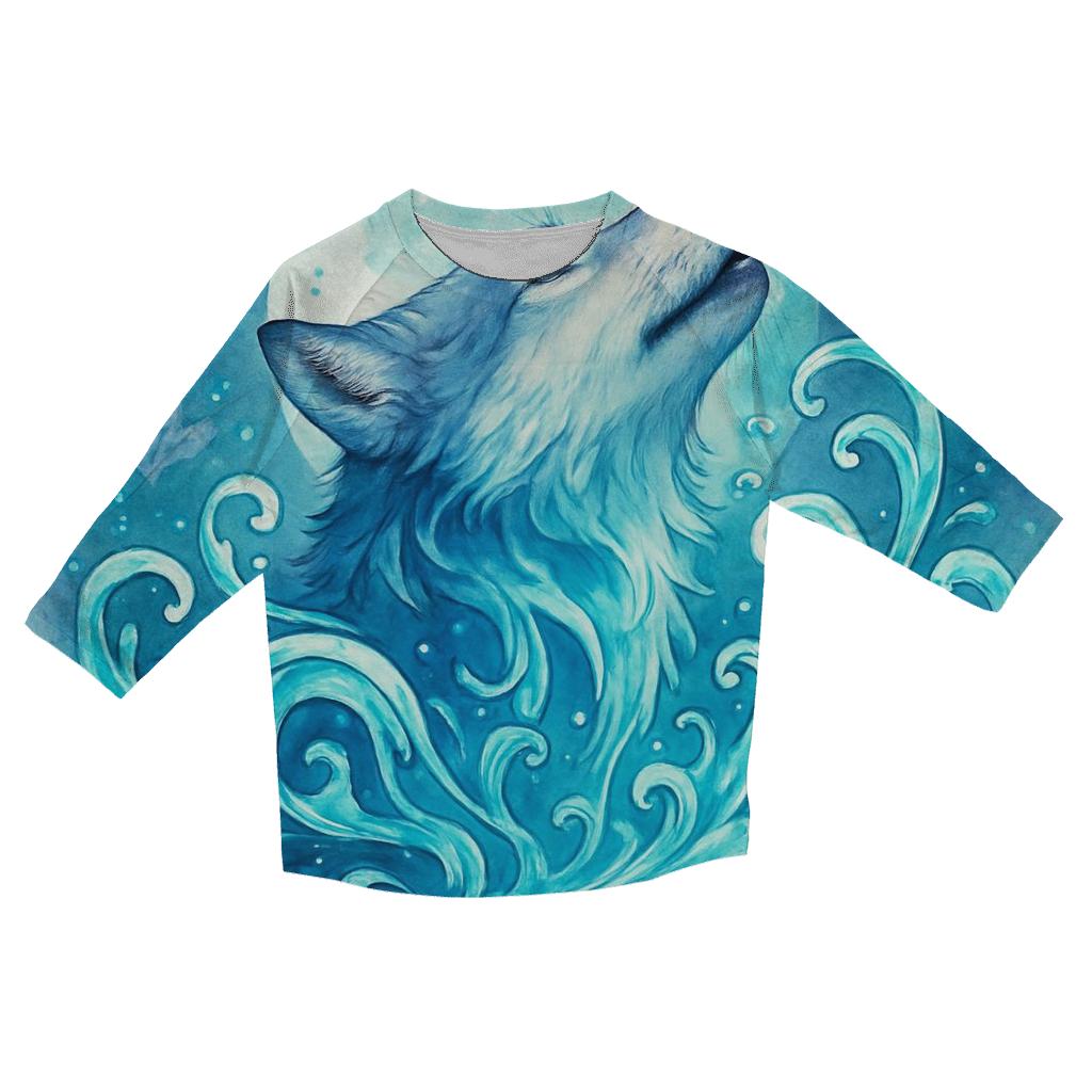 Prismatic Tidewolf In The Moonpool Rift personalized 3/4 sleeve tees