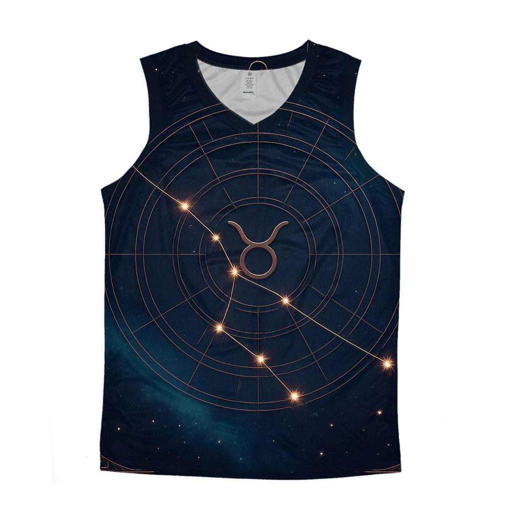 Venus Ruled Taurus Constellation Rose Chart cotton sleeveless tops