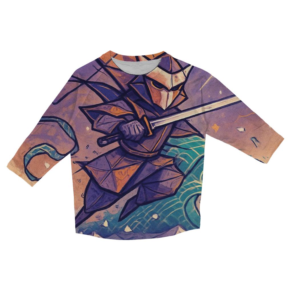Midnight Kite Samurai Above The Paper Ocean stylish quarter sleeve tops