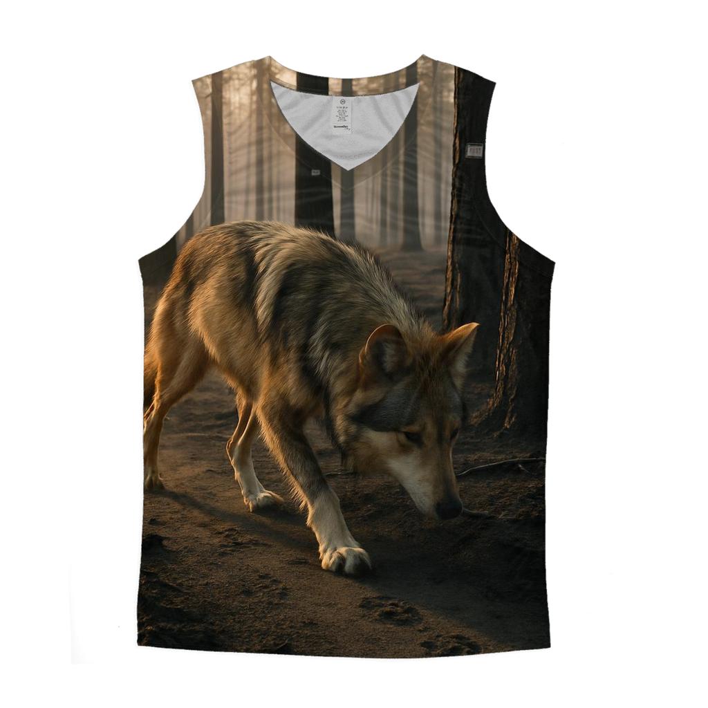 Mexican Gray Wolf Tracking In A Post Wildfire Research Plot casual summer tank tops