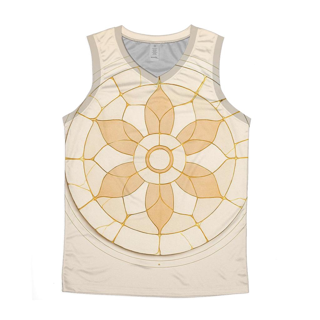 Kintsugi Horizon Mandala graphic print tank tops