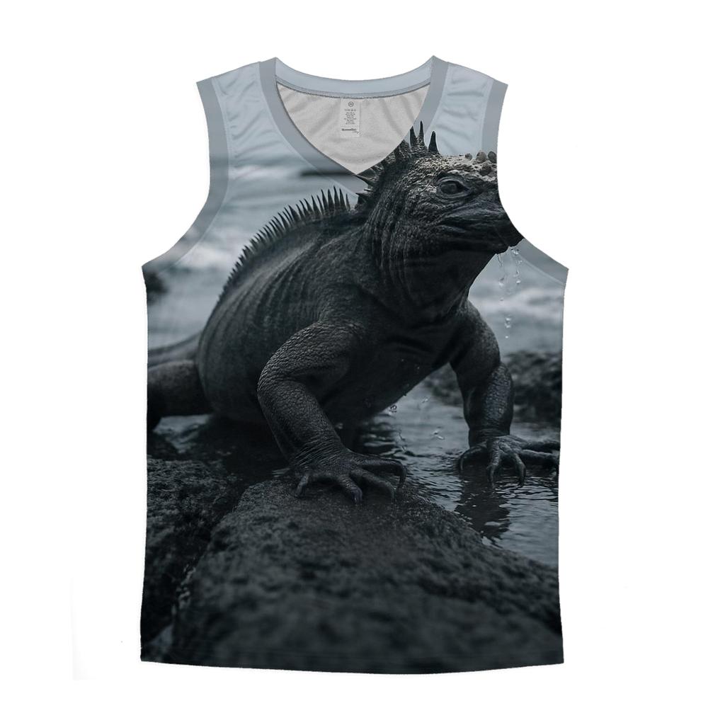 Basalt Surge Marine Iguana personalized athletic tanks