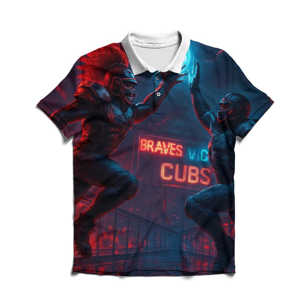 Skybridge Scrimmage Braves Versus Cubs designer slim fit polos