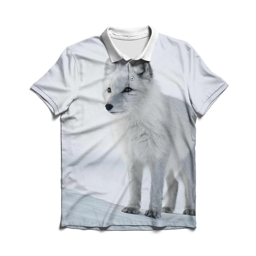 Frostline Sentinel Arctic Fox stylish collar polo tees