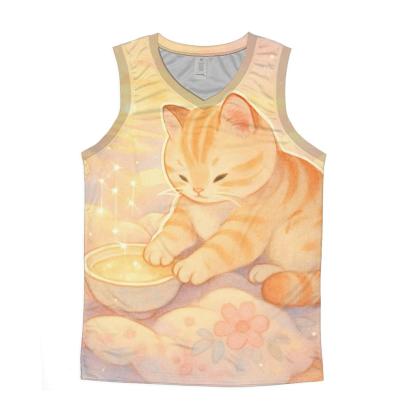 Sunrise Cloud Quilts And Star Milk Kittens stylish racerback tanks