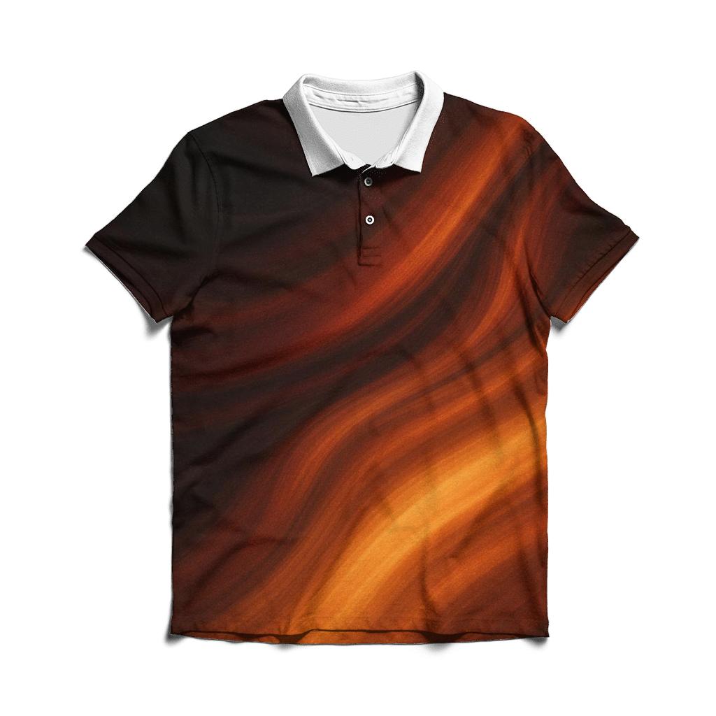 Molten Copper Drift branded logo polo shirts