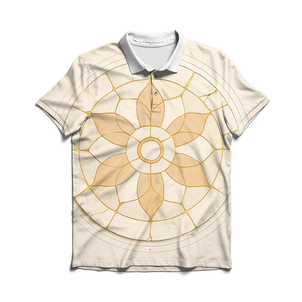 Kintsugi Horizon Mandala casual sports polo shirts