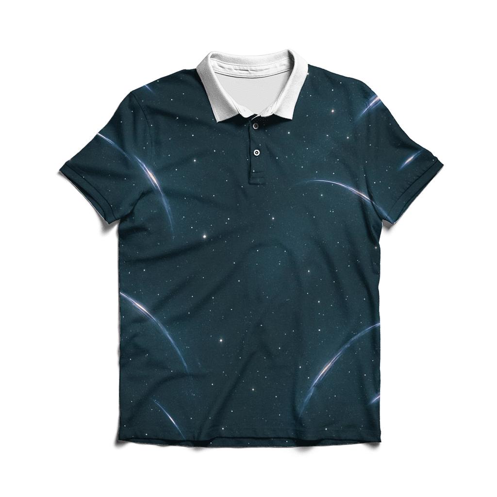Gravitational Lens Arc Tapestry personalized polo shirts