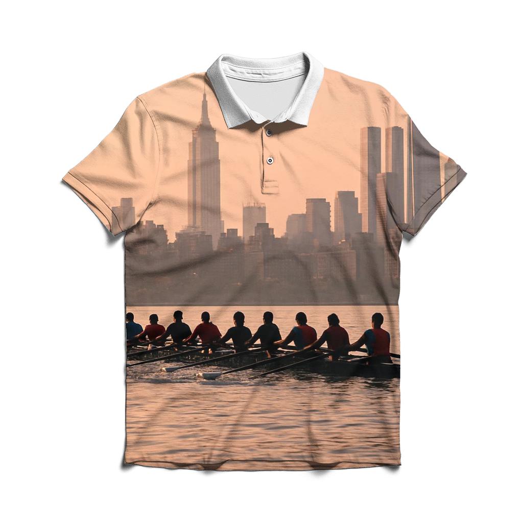 Dawn Crew On The Hudson With Midtown Silhouettes designer slim fit polos