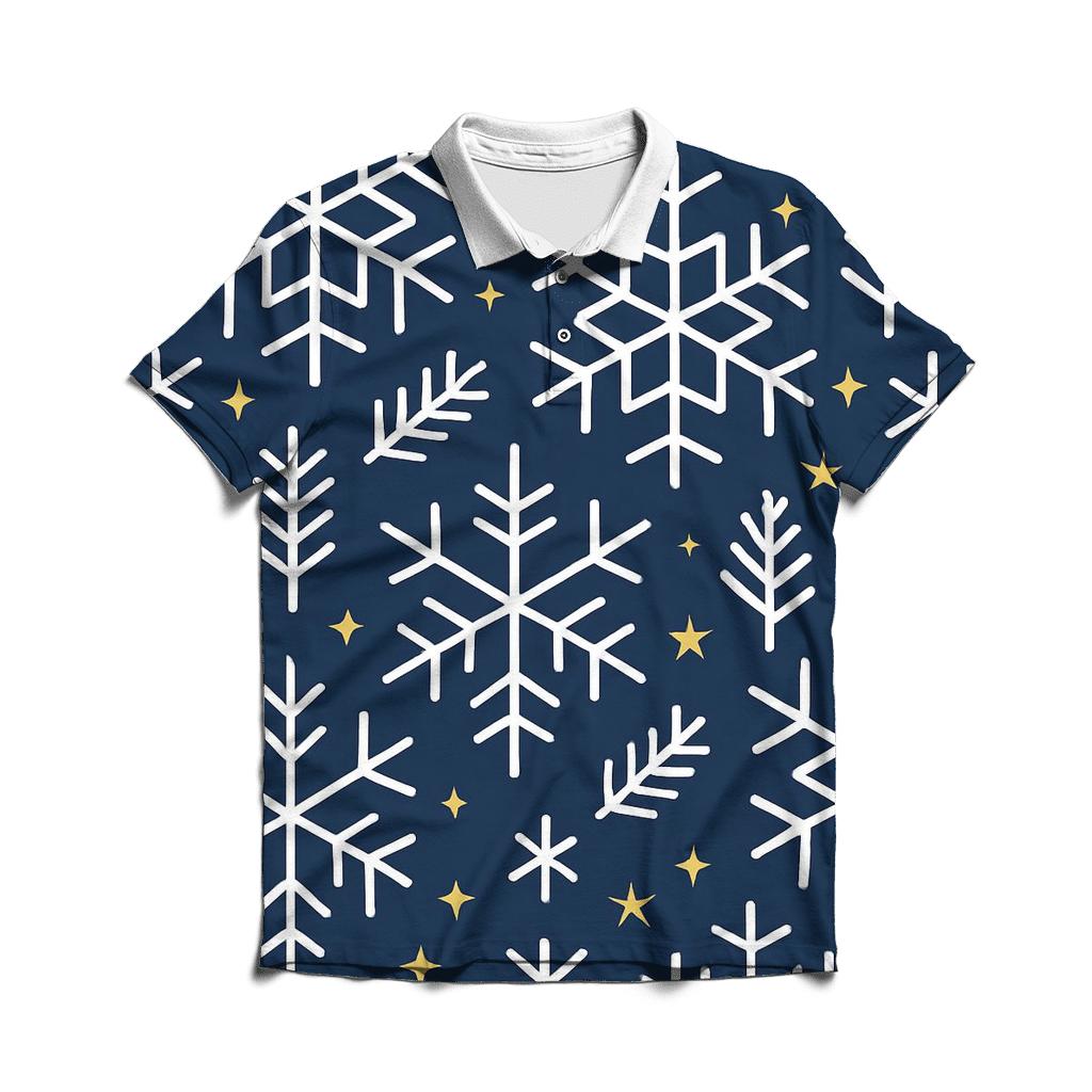Snowflake Constellation Quilt personalized polo shirts