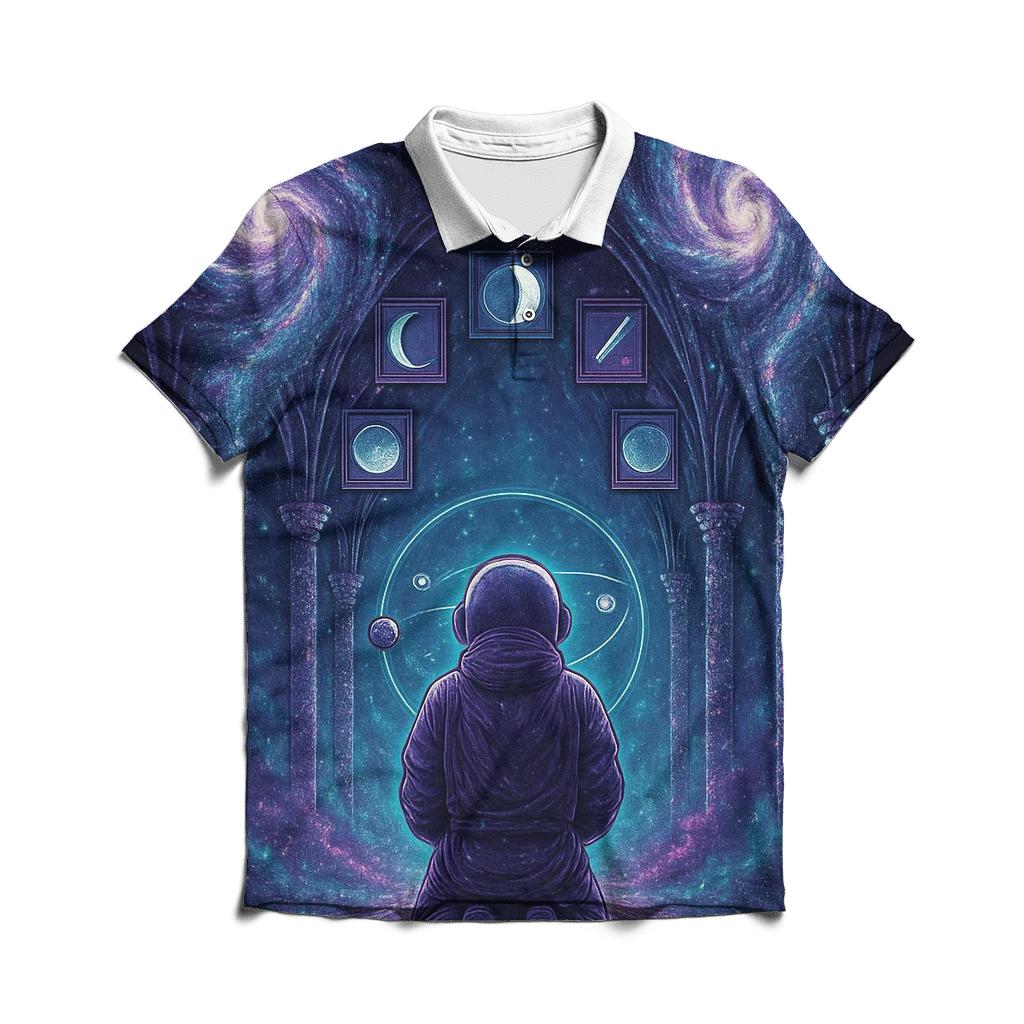 Cathedral Of The Turning Nebula custom polo shirts