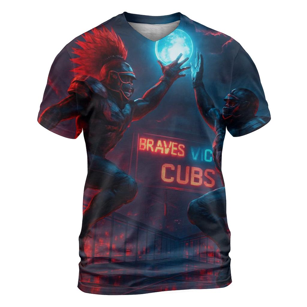 Skybridge Scrimmage Braves Versus Cubs trendy printed shirt styles