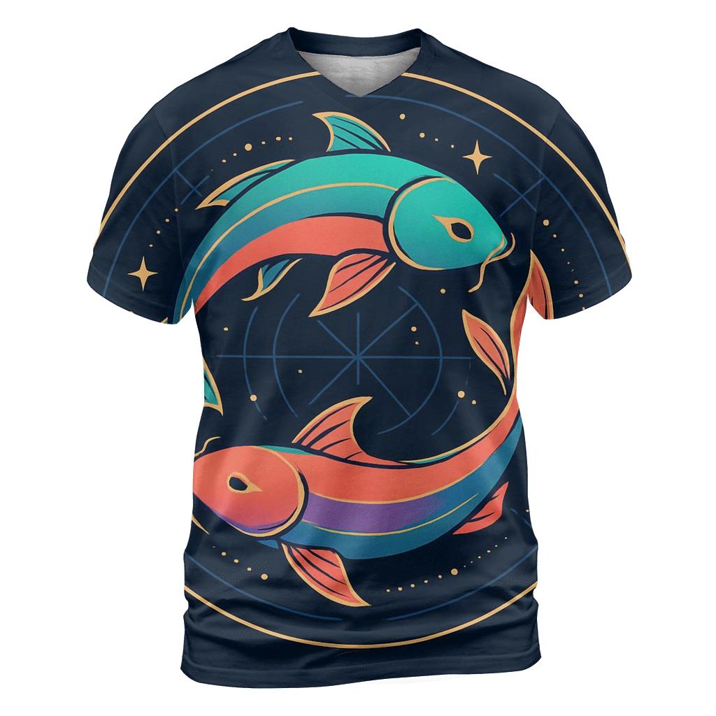 Prismatic Koi Orbit Emblem personalized full print shirts