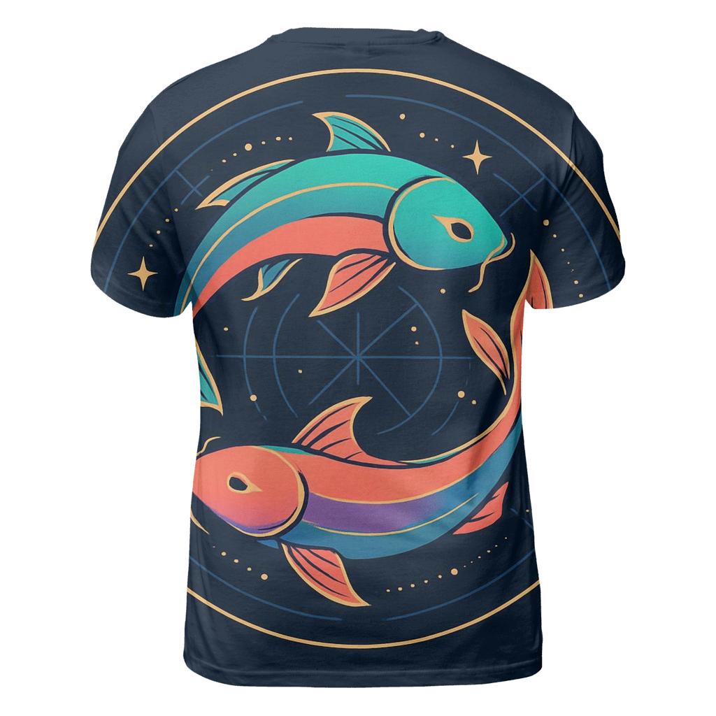 Prismatic Koi Orbit Emblem personalized full print shirts