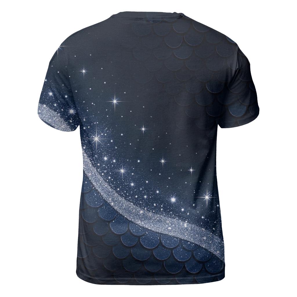Celestial Sequin Tides creative print fashion shirts