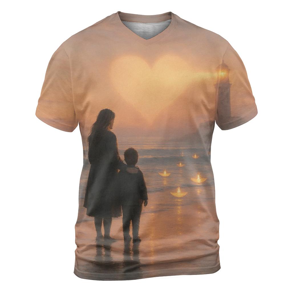 The Heart As A Harbor A Mothers Love That Keeps Returning Ships Safe artistic all-over print tops