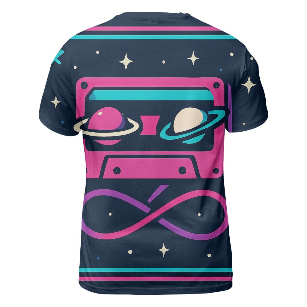 Neon Planetary Cassette Loop trendy printed shirt styles
