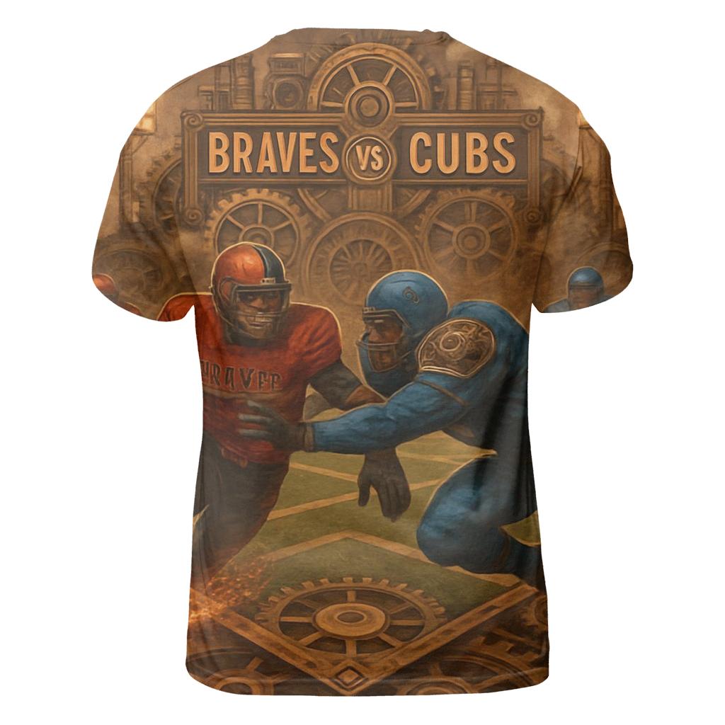Clockwork Diamond Gridiron Duel Braves Versus Cubs custom all-over print shirts