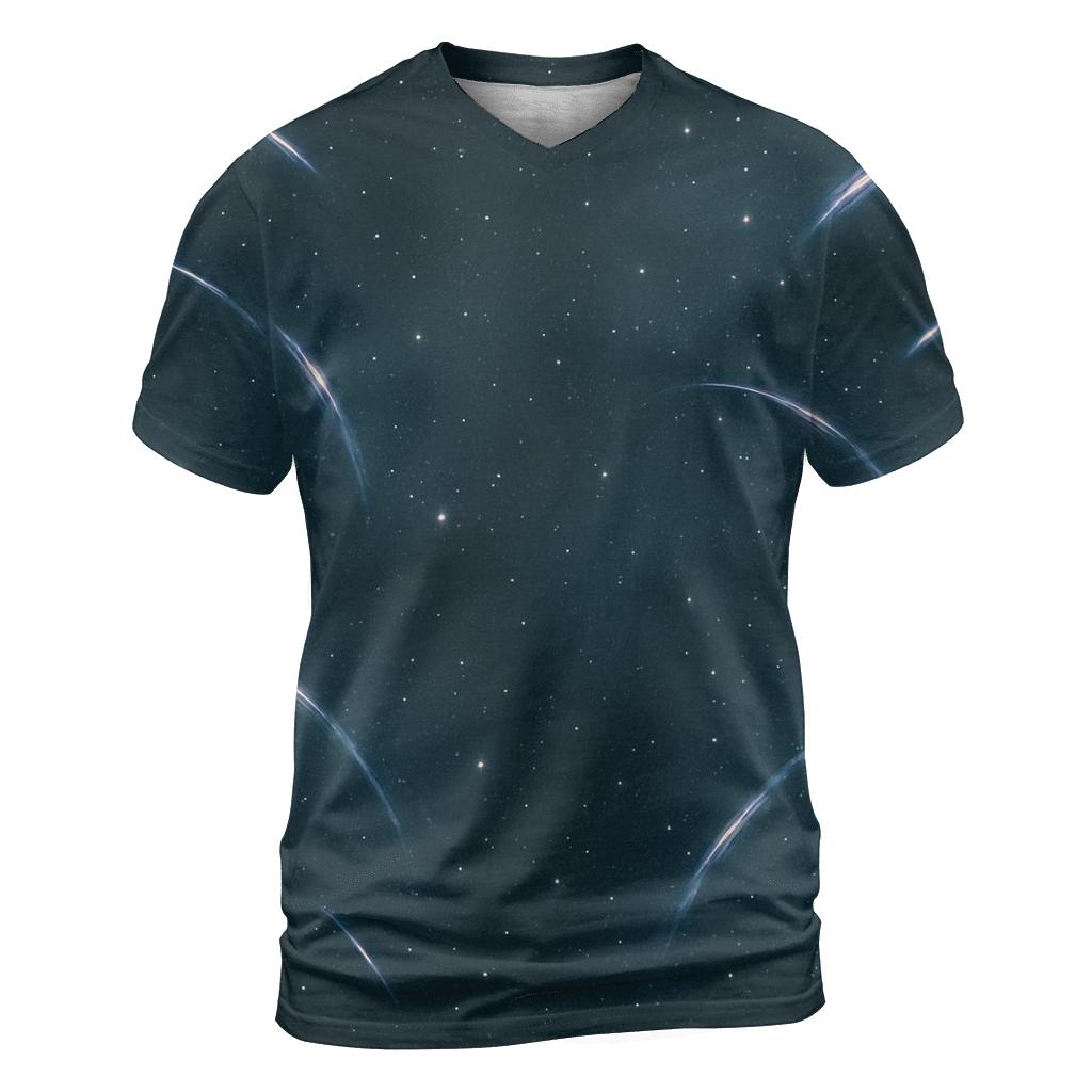 Gravitational Lens Arc Tapestry vibrant all-over design tees