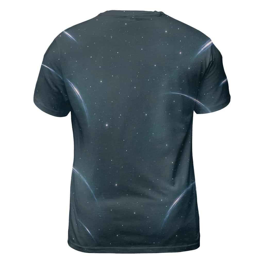 Gravitational Lens Arc Tapestry vibrant all-over design tees