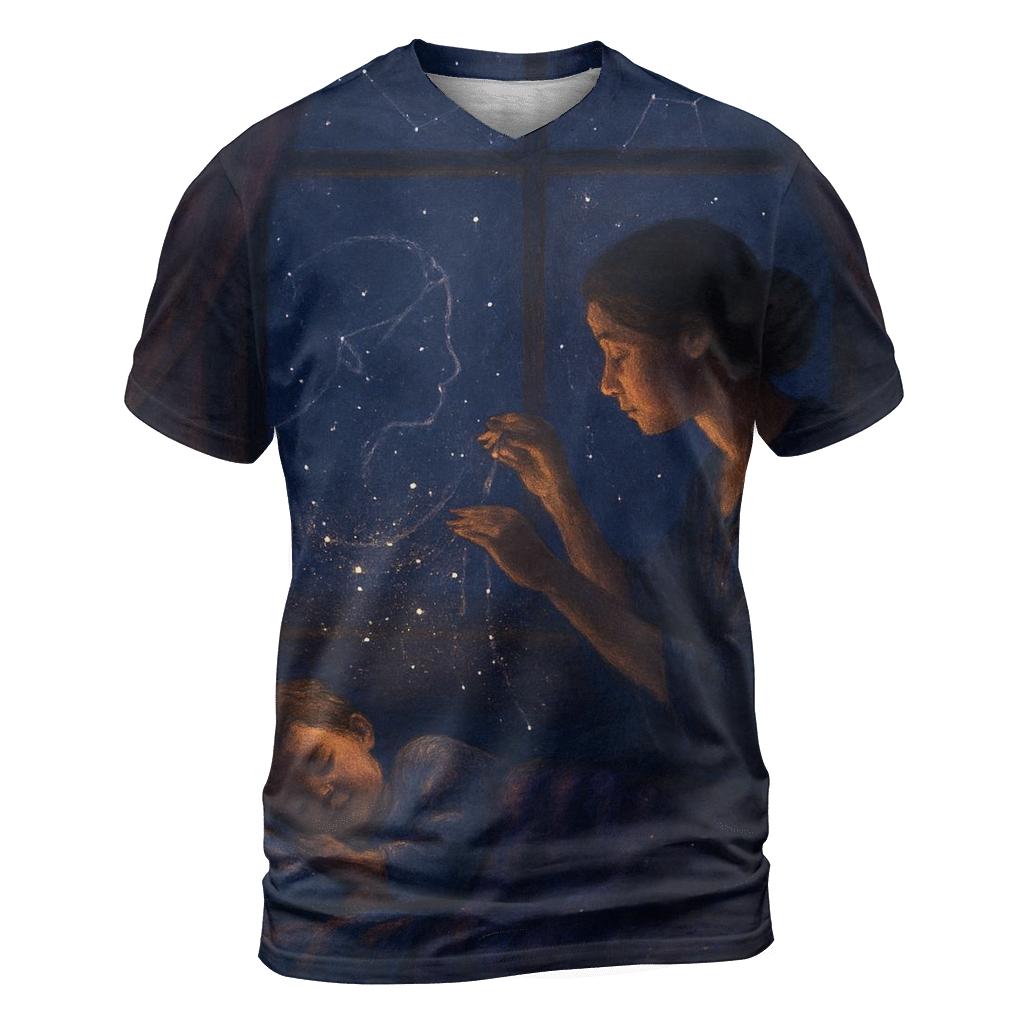 Constellation Lullaby The Map Of Her Love Written Across A Lifetime creative print fashion shirts