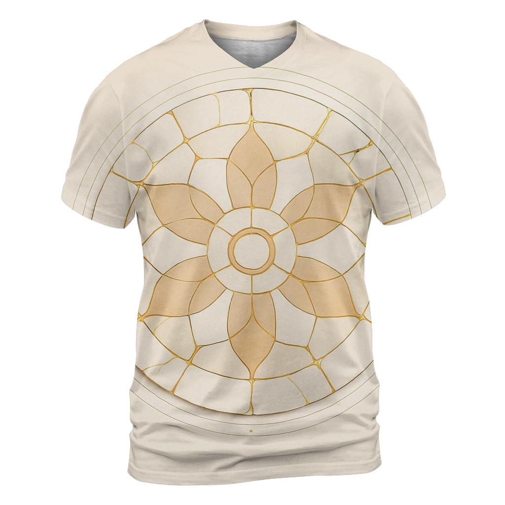 Kintsugi Horizon Mandala trendy printed shirt styles