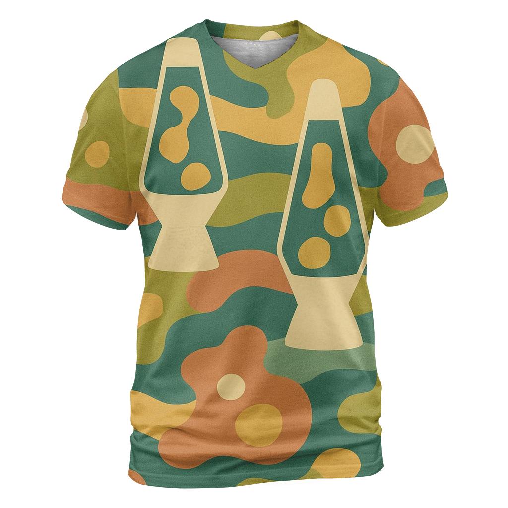 Groovy Lava Lamp Lounge Tiles unique graphic print tees