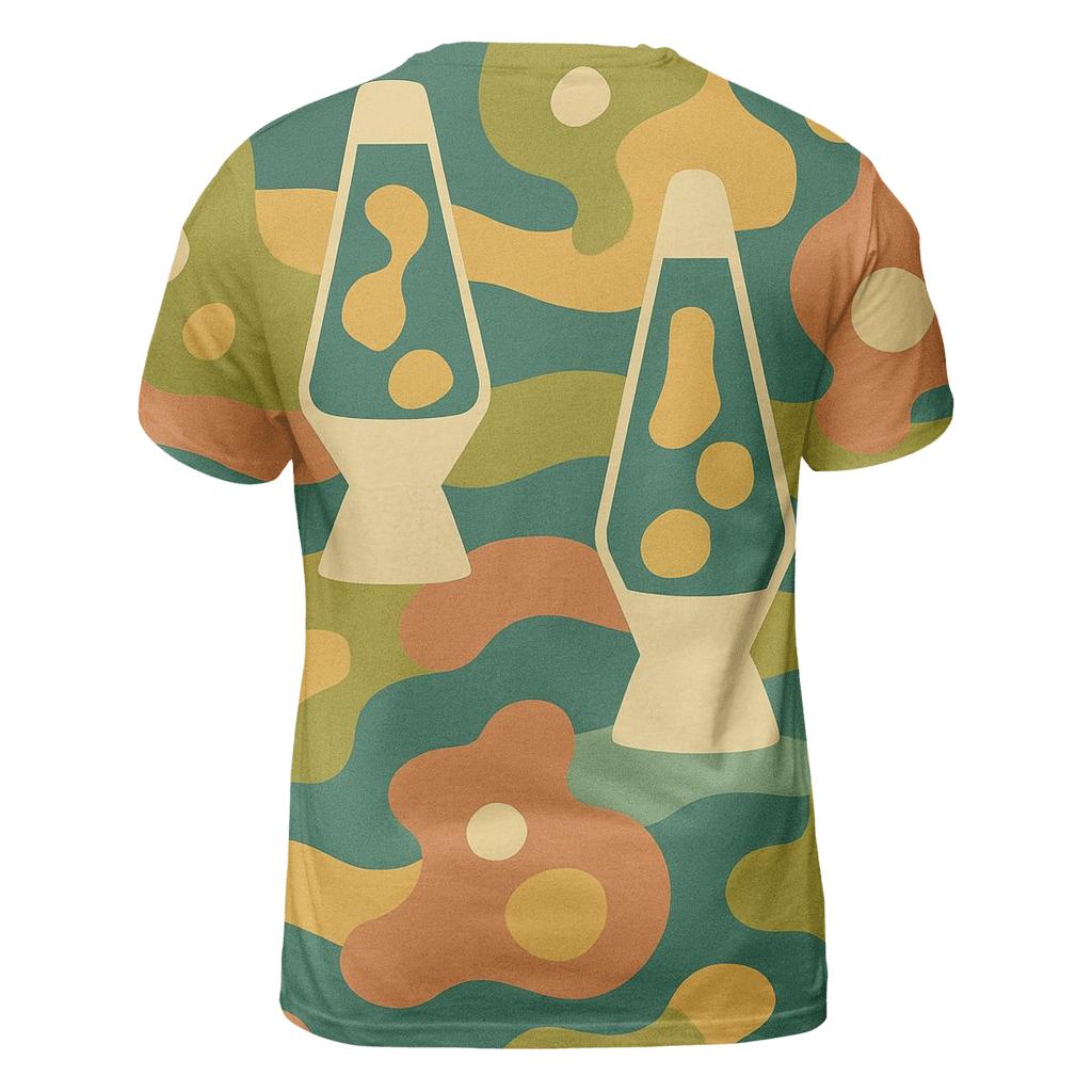 Groovy Lava Lamp Lounge Tiles unique graphic print tees
