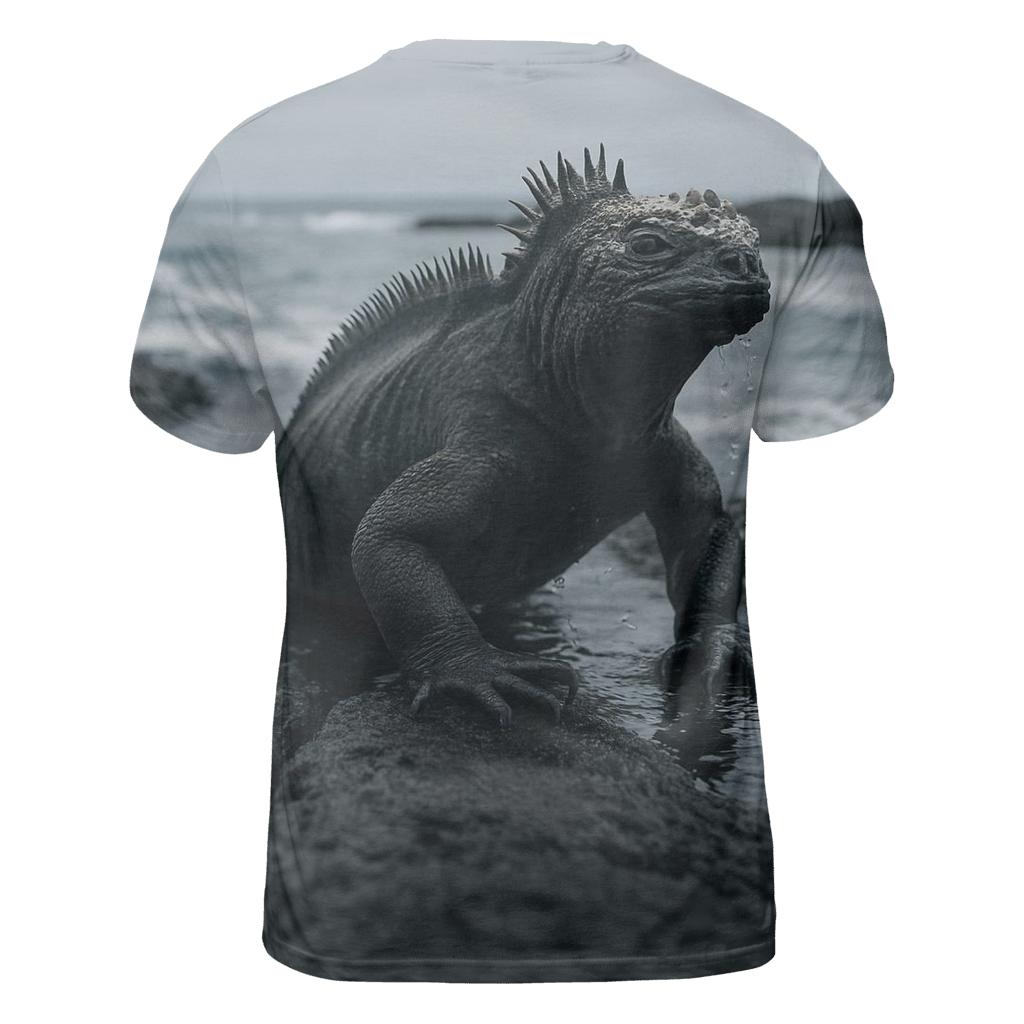 Basalt Surge Marine Iguana designer pattern shirts
