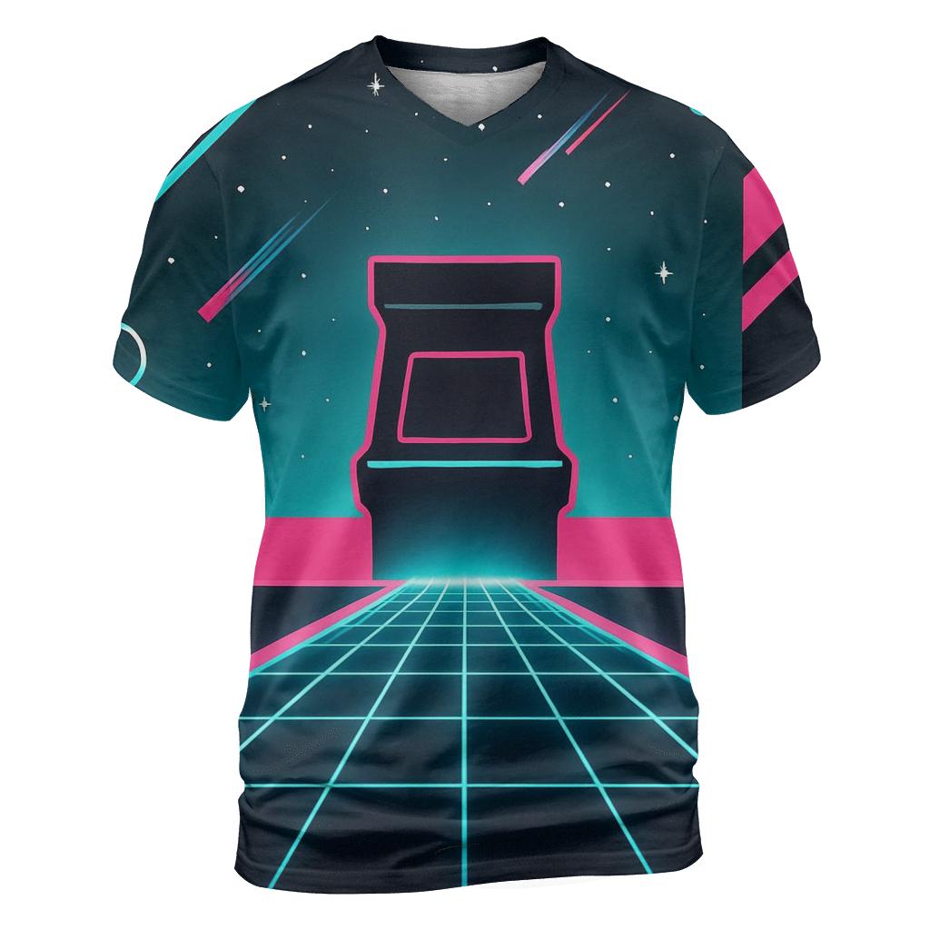 Arcade Starfield Vector Raceway trendy printed shirt styles