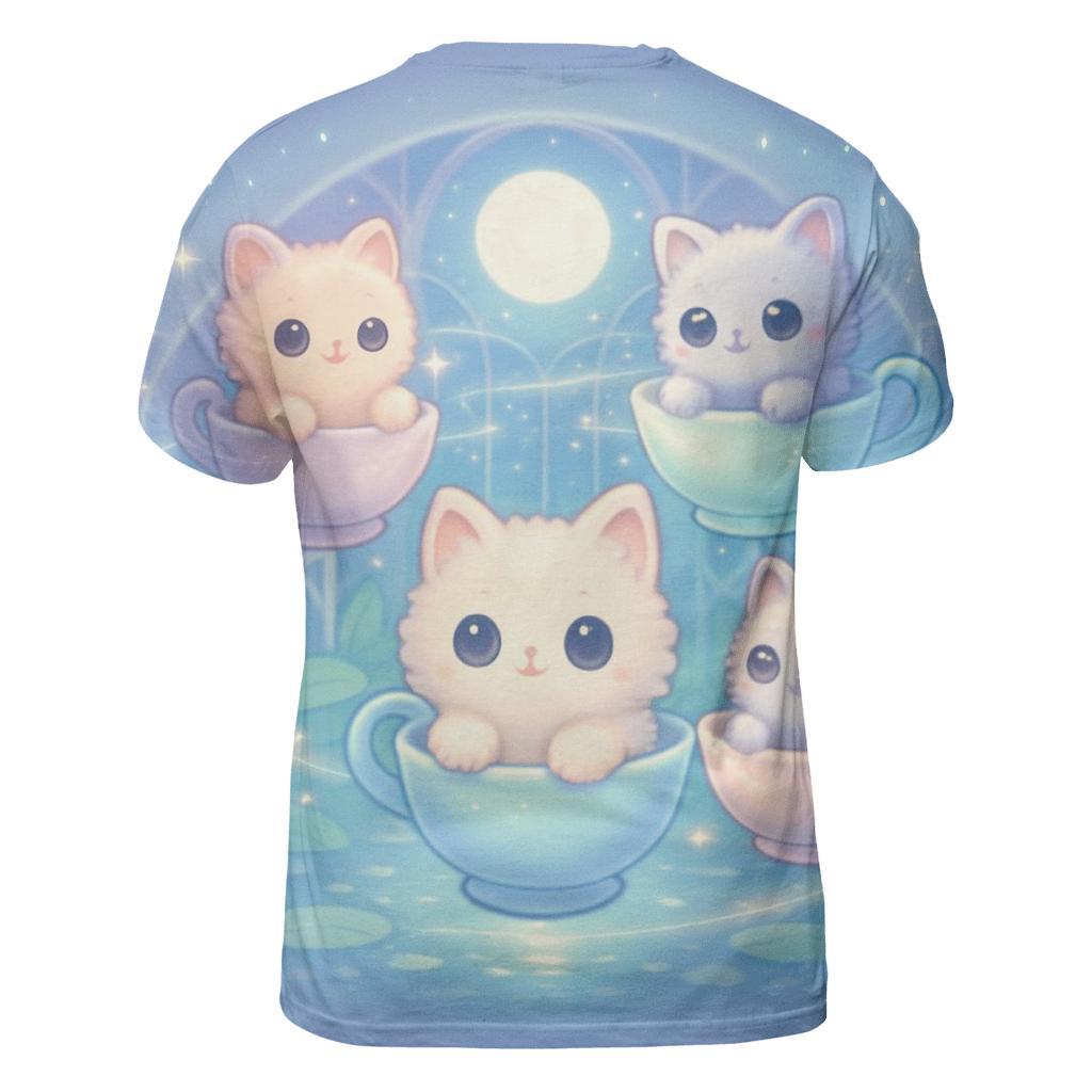 Moonlit Teacup Kitten Carousel personalized full print shirts