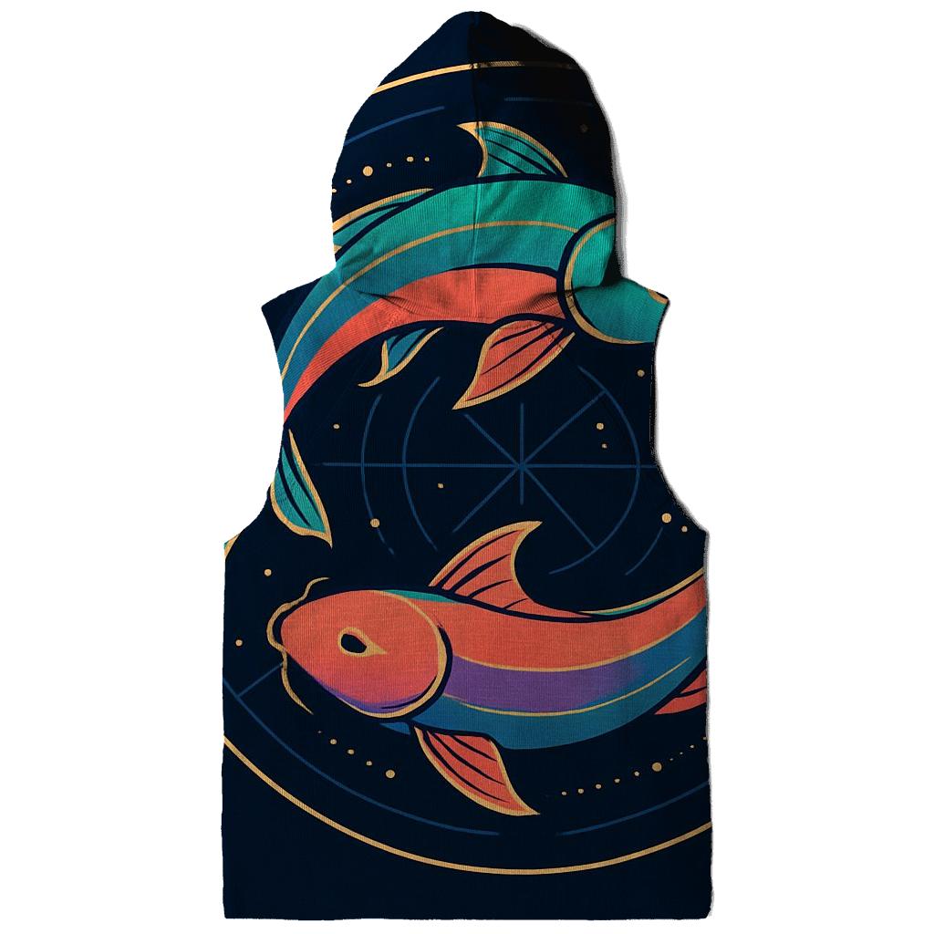 Prismatic Koi Orbit Emblem designer hoodies