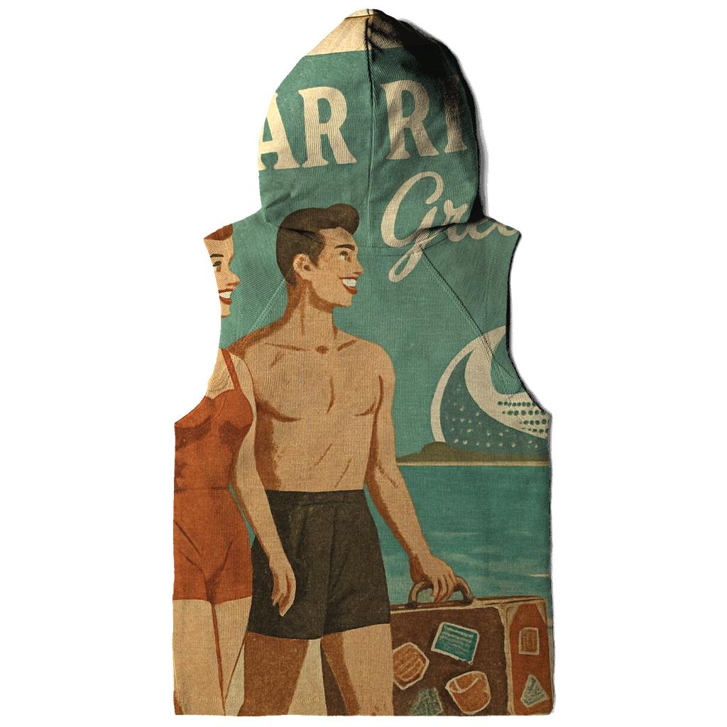 Weathered Space Age Postcard From Lunar Riviera hoodie styles