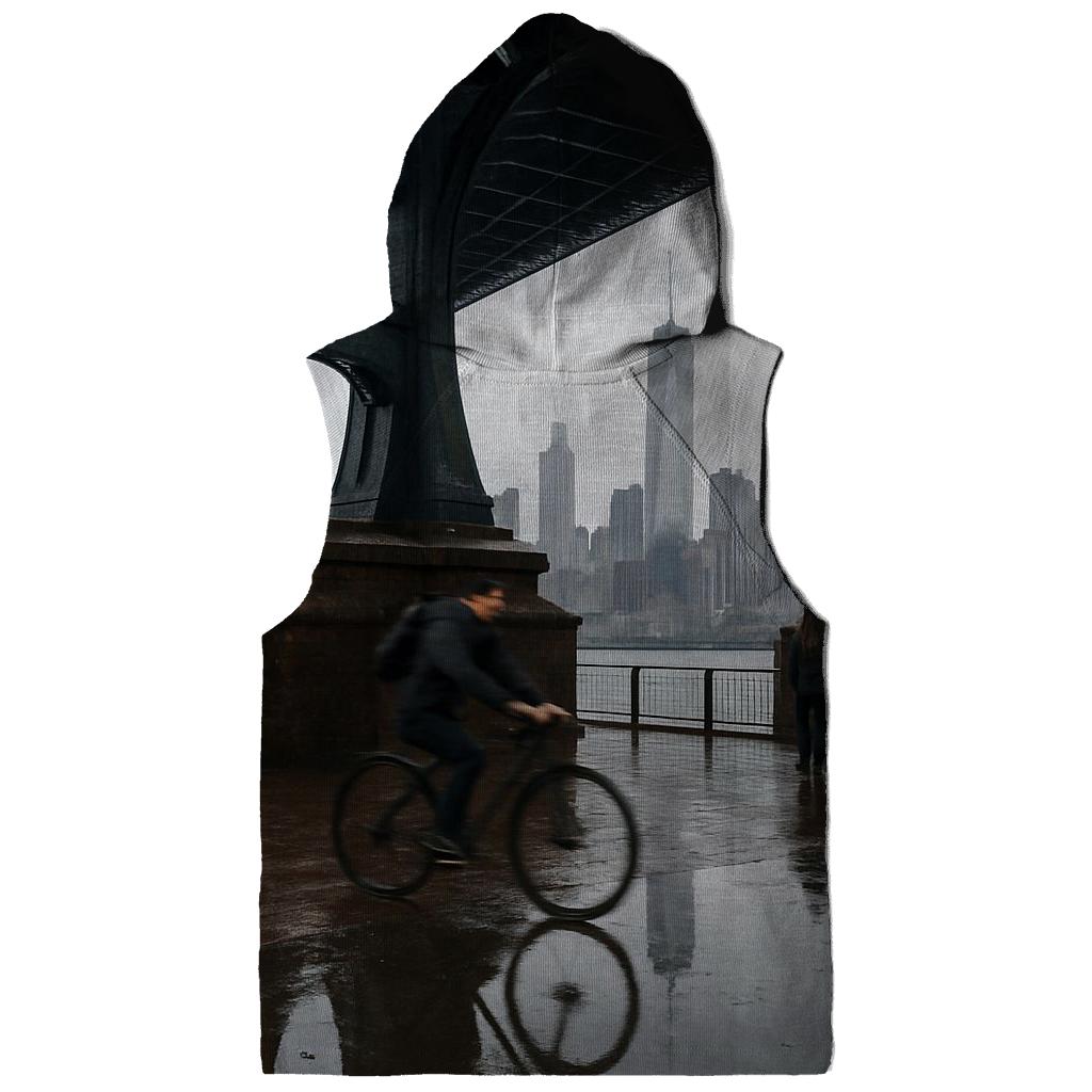 Rain Gloss Reflections From The Manhattan Bridge Archway custom hoodies