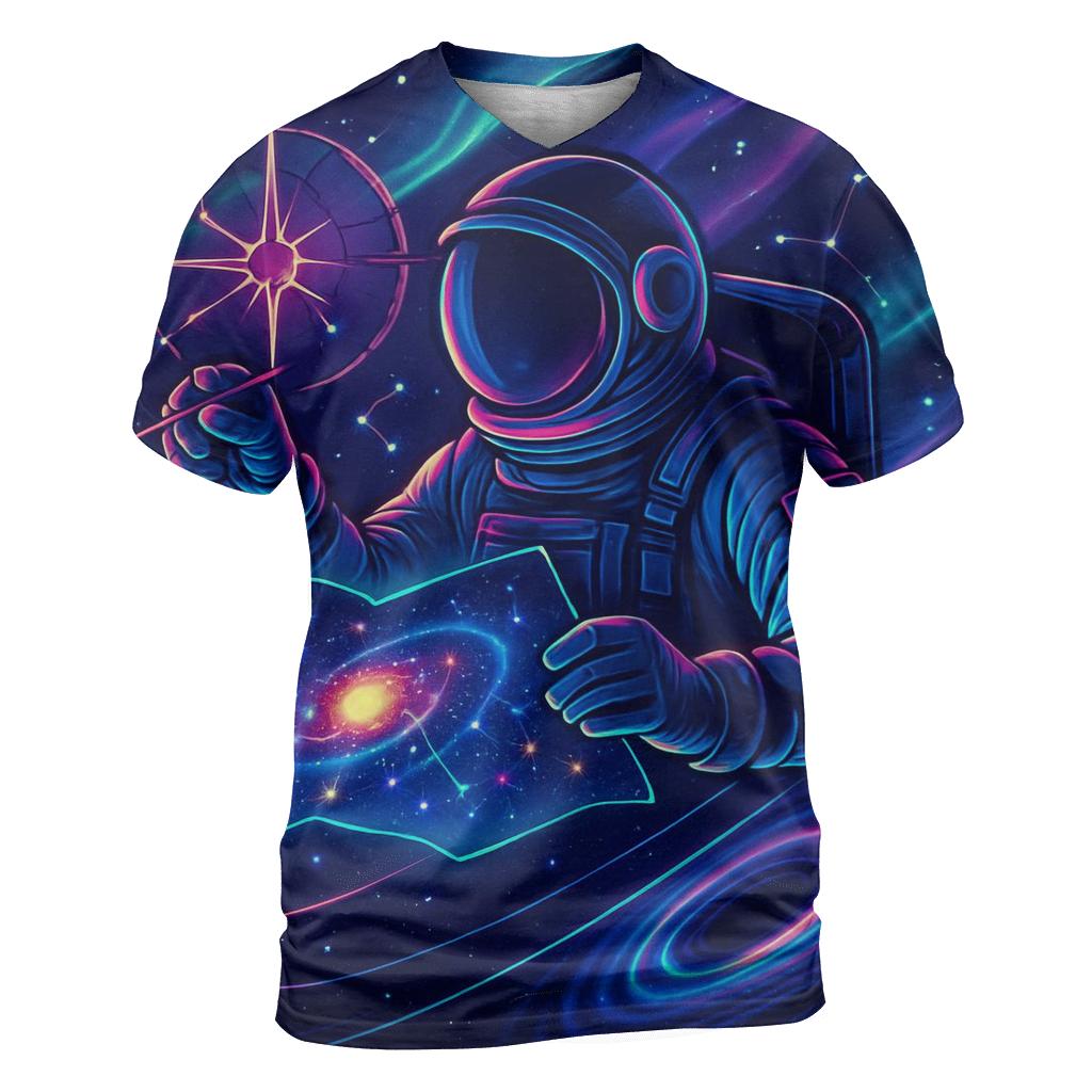 The Quantum Cartographer Astronaut custom all-over print shirts