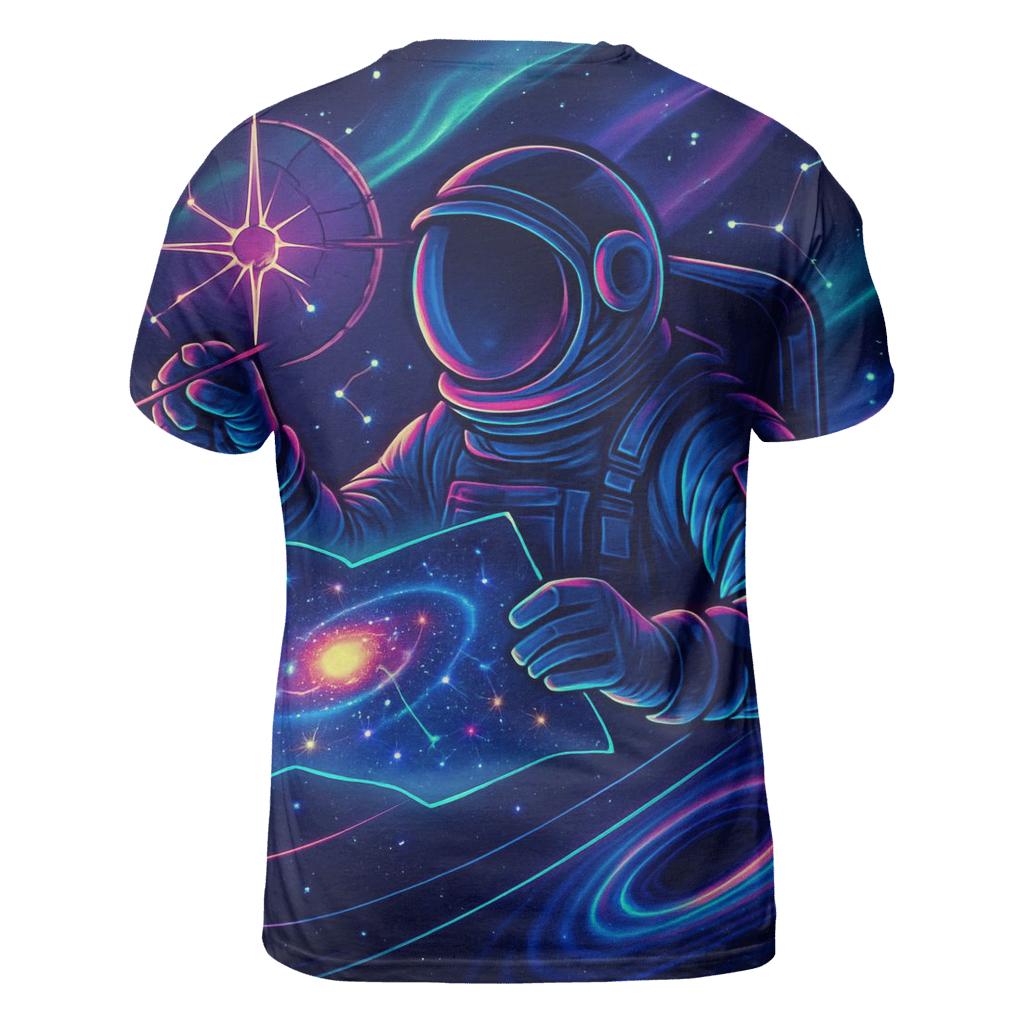 The Quantum Cartographer Astronaut custom all-over print shirts