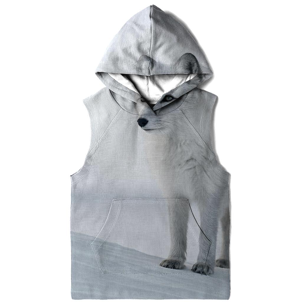 Frostline Sentinel Arctic Fox designer hoodies