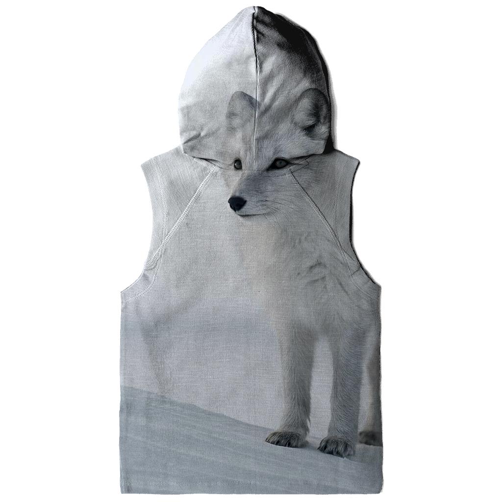 Frostline Sentinel Arctic Fox designer hoodies