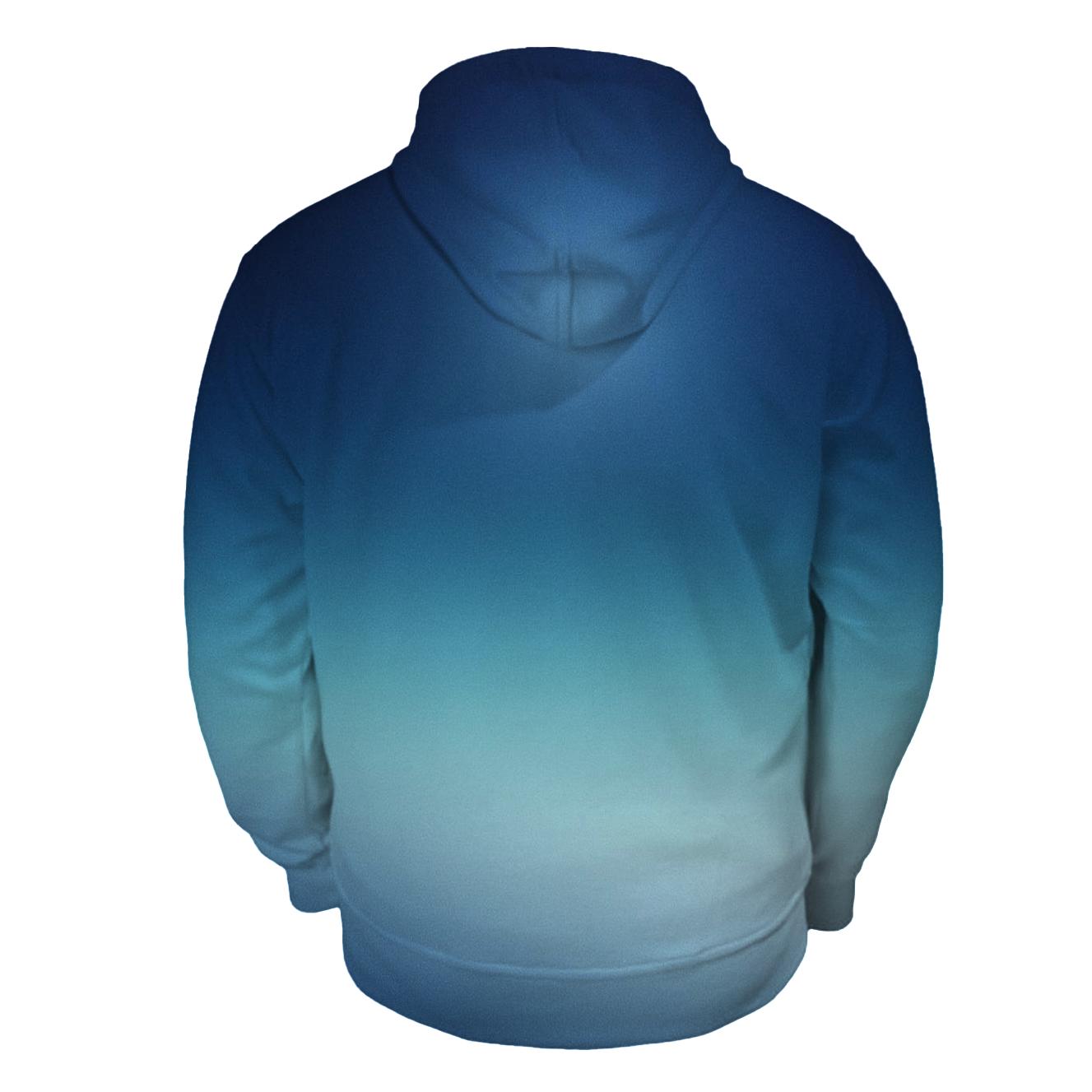 Moonlit Glacier Haze printed hoodies