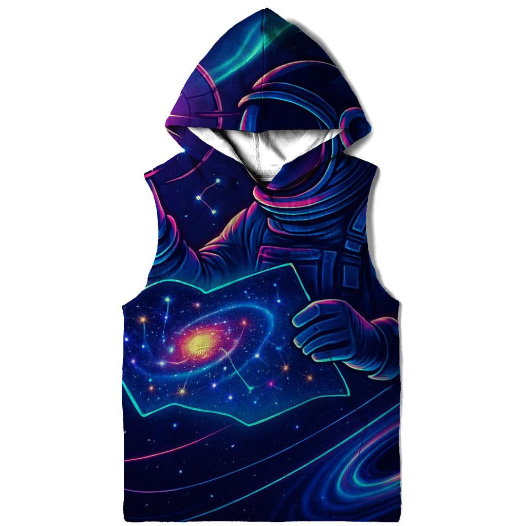 The Quantum Cartographer Astronaut designer hoodies