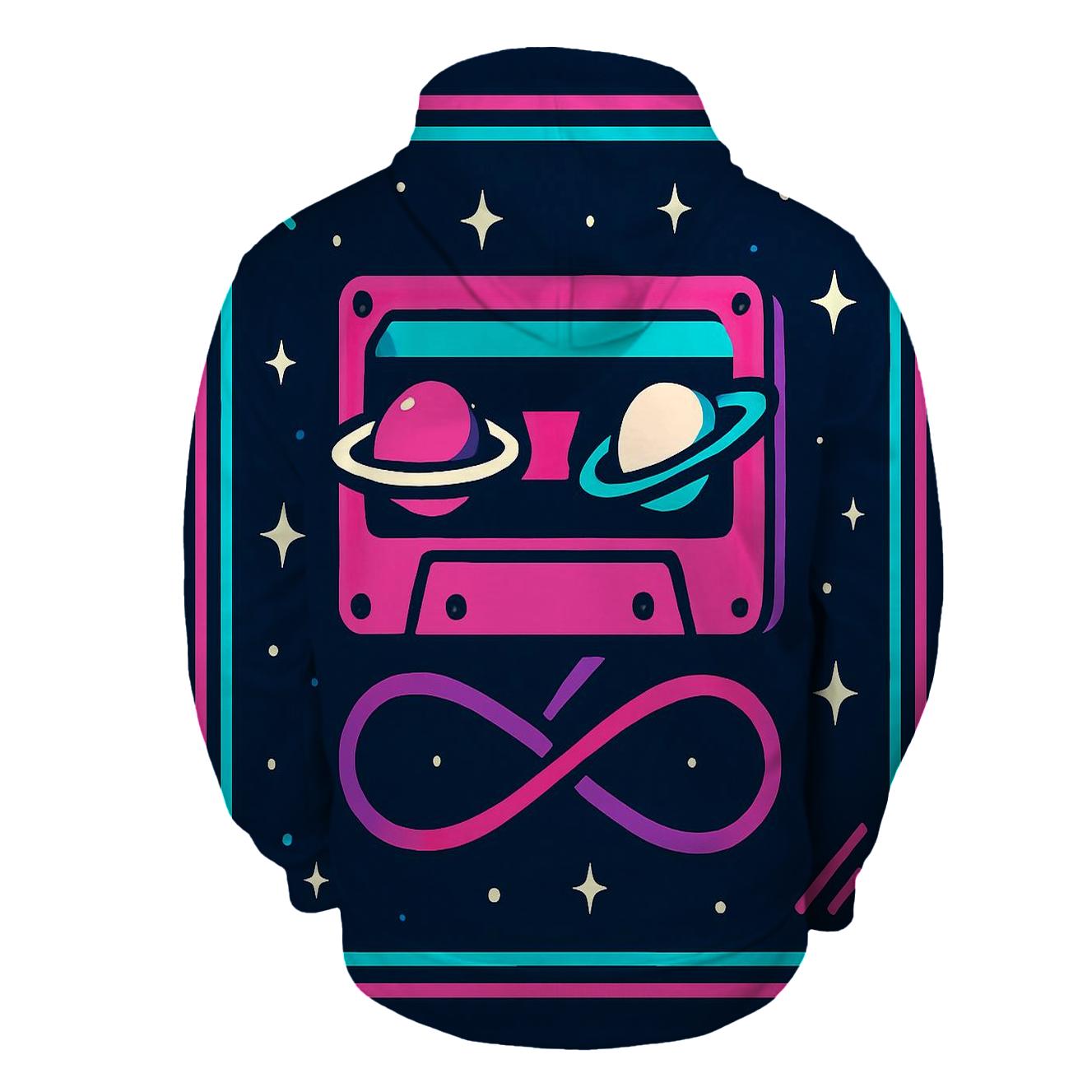 Neon Planetary Cassette Loop hoodie designs