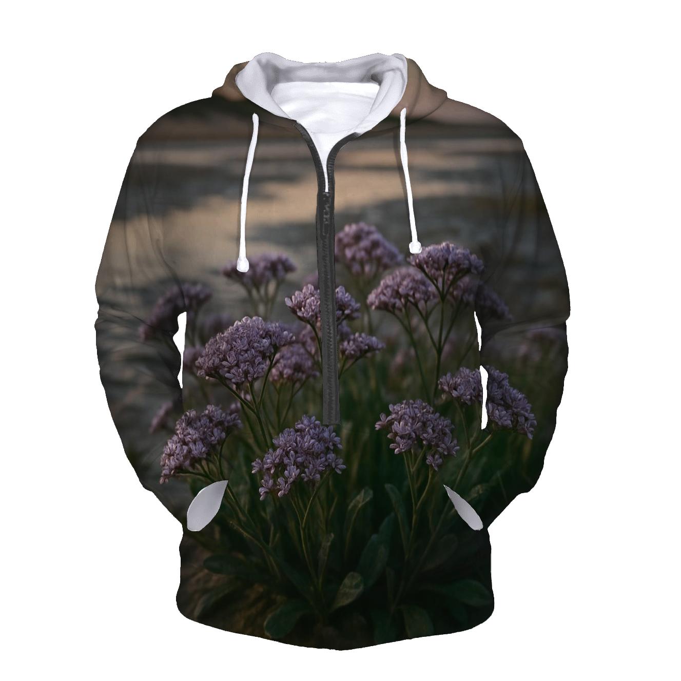 Salt Marsh Sea Lavender After High Tide On An Atlantic Coastal Flat hoodie styles
